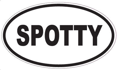 SPOTTY - Oval Sticker