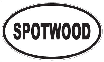 SPOTWOOD - Oval Sticker