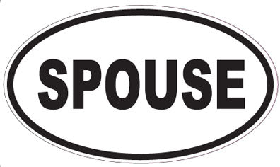 SPOUSE - Oval Sticker
