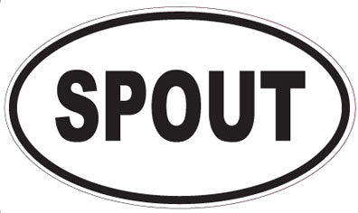 SPOUT - Oval Sticker