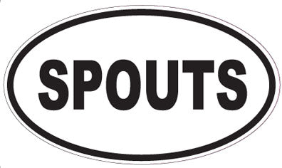 SPOUTS - Oval Sticker