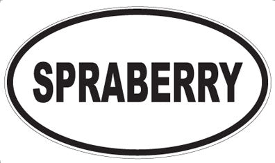 SPRABERRY - Oval Sticker