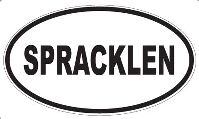 SPRACKLEN - Oval Magnet