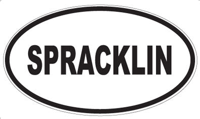 SPRACKLIN - Oval Sticker