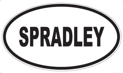 SPRADLEY - Oval Sticker