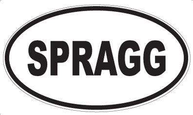 SPRAGG - Oval Sticker