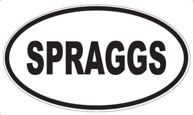 SPRAGGS - Oval Magnet