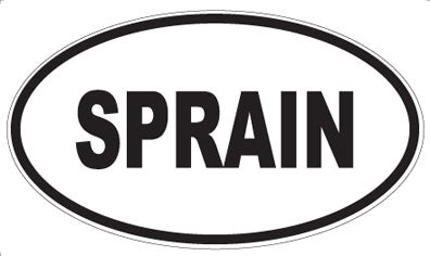 SPRAIN - Oval Magnet