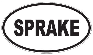 SPRAKE - Oval Magnet