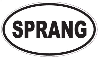 SPRANG - Oval Sticker