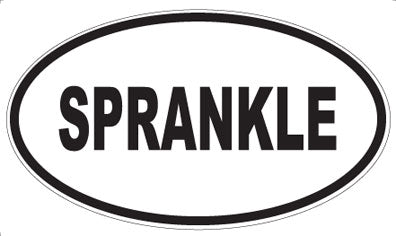 SPRANKLE - Oval Sticker