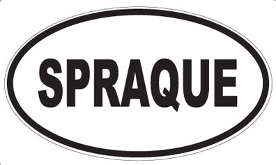 SPRAQUE - Oval Sticker