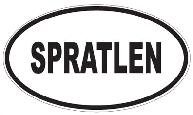 SPRATLEN - Oval Sticker