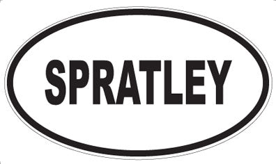 SPRATLEY - Oval Sticker