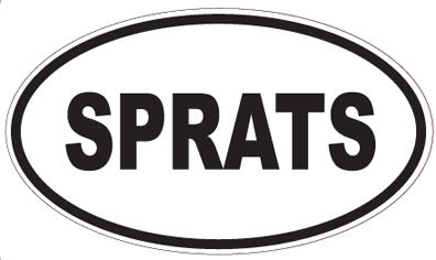 SPRATS - Oval Sticker