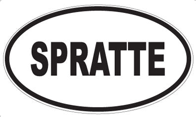 SPRATTE - Oval Sticker