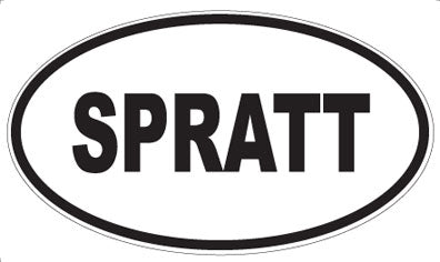 SPRATT - Oval Magnet