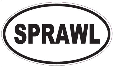 SPRAWL - Oval Sticker