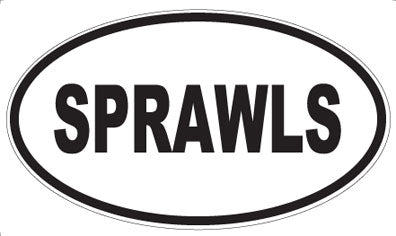 SPRAWLS - Oval Sticker
