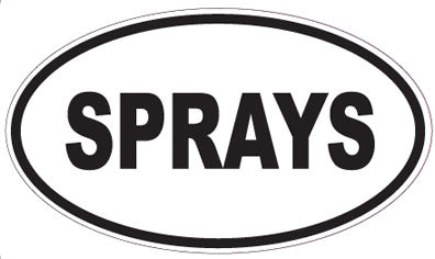 SPRAYS - Oval Sticker