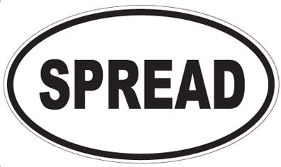 SPREAD - Oval Sticker
