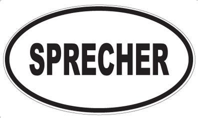 SPRECHER - Oval Magnet