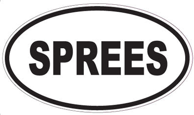 SPREES - Oval Sticker