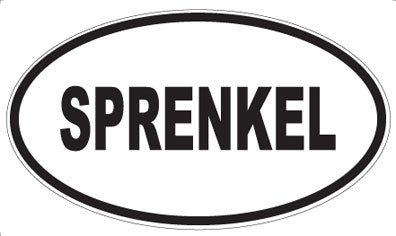 SPRENKEL - Oval Magnet