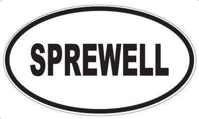 SPREWELL - Oval Sticker