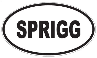 SPRIGG - Oval Magnet