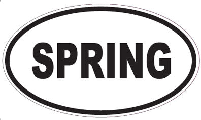 SPRING - Oval Sticker