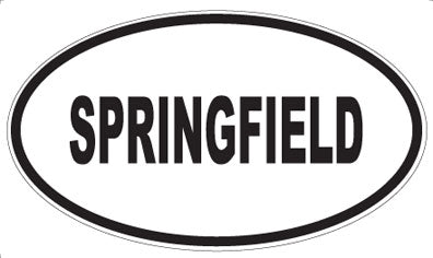 SPRINGFIELD - Oval Magnet