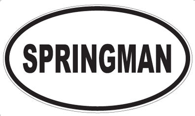 SPRINGMAN - Oval Sticker