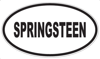 SPRINGSTEEN - Oval Sticker