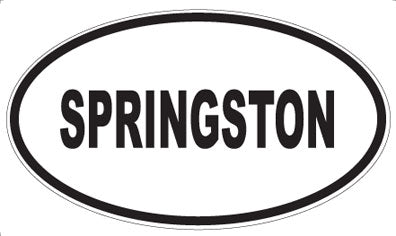 SPRINGSTON - Oval Sticker