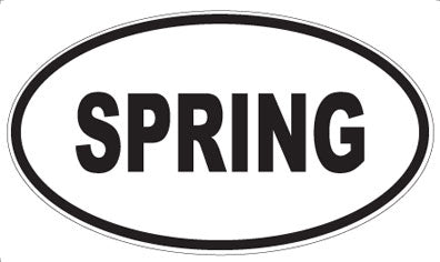 SPRING - Oval Magnet