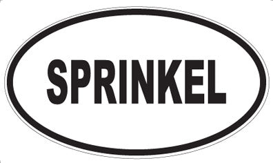 SPRINKEL - Oval Magnet
