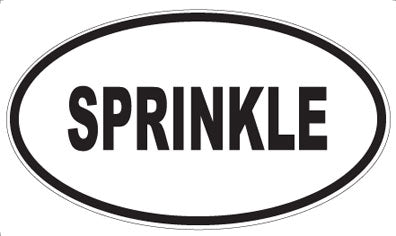 SPRINKLE - Oval Sticker