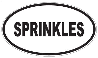 SPRINKLES - Oval Magnet