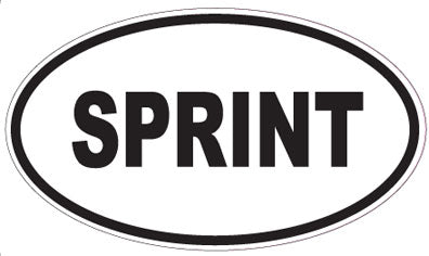 SPRINT - Oval Sticker