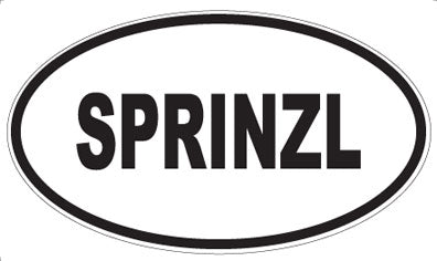 SPRINZL - Oval Sticker