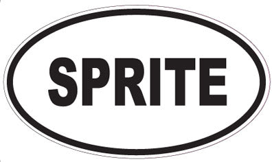 SPRITE - Oval Sticker