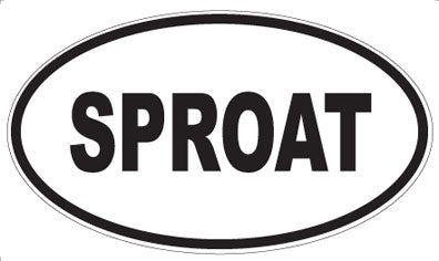 SPROAT - Oval Sticker