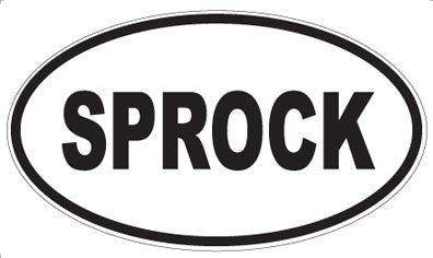 SPROCK - Oval Magnet
