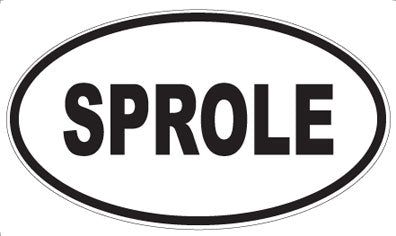 SPROLE - Oval Sticker