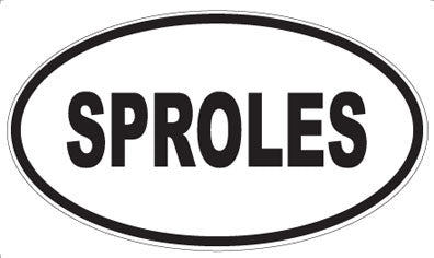 SPROLES - Oval Magnet