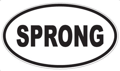 SPRONG - Oval Magnet