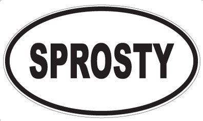 SPROSTY - Oval Magnet