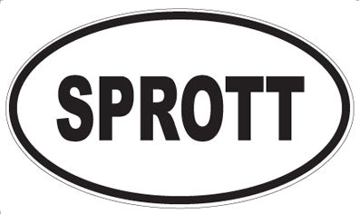 SPROTT - Oval Sticker