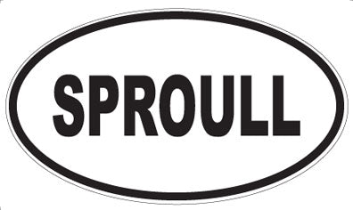 SPROULL - Oval Magnet